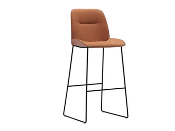 NUEZ BQ2766 - BQ2767 - Sled base upholstered barstool by Andreu World - view 2